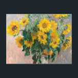Bouquet of Sunflowers by Monet Impressionist ポストカード<br><div class="desc">クラシック最高傑作 – モネ絵画ツ印象派シリーズ – 花束</div>