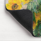 Bouquet of Sunflowers by Monet Impressionist マウスパッド (コーナー)