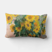 Bouquet of Sunflowers by Monet Impressionist ランバークッション (裏面)