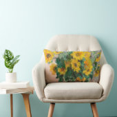 Bouquet of Sunflowers by Monet Impressionist ランバークッション (椅子)