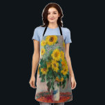 Bouquet of Sunflowers by Monet Impressionist Art エプロン<br><div class="desc">クラシック最高傑作 – モネ絵画ツ印象派シリーズ – 花束</div>