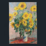 Bouquet of Sunflowers by Monet Impressionist Art キッチンタオル<br><div class="desc">クラシック最高傑作 – モネ絵画ツ印象派シリーズ – 花束</div>