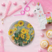 Bouquet of Sunflowers by Monet Impressionist Art ペーパープレート (パーティー)