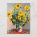 Bouquet of Sunflowers by Monet Impressionist Art ポストカード<br><div class="desc">クラシック最高傑作 – モネ絵画ツ印象派シリーズ – 花束</div>