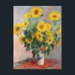 Bouquet of Sunflowers by Monet Impressionist Art ポストカード<br><div class="desc">クラシック最高傑作 – モネ絵画ツ印象派シリーズ – 花束</div>
