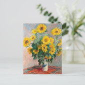 Bouquet of Sunflowers by Monet Impressionist Art ポストカード (スタンド正面)