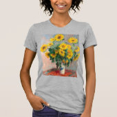 Bouquet of Sunflowers by Monet Impressionist Tシャツ (正面)