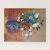 Bouquet Of Wild Field Flowers - Odilon Redon ジグソーパズル (横)