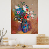 Bouquet Of Wild Field Flowers - Odilon Redon ポスター (キッチン)