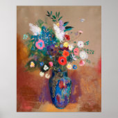 Bouquet Of Wild Field Flowers - Odilon Redon ポスター (正面)