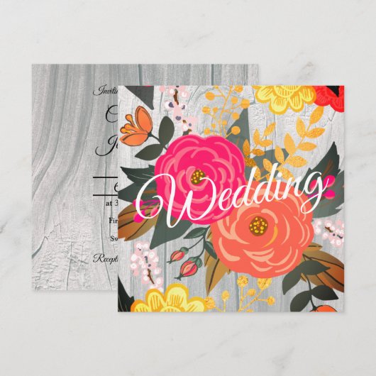 Bouquet on Barnwood Square 招待状 (正面/裏面)