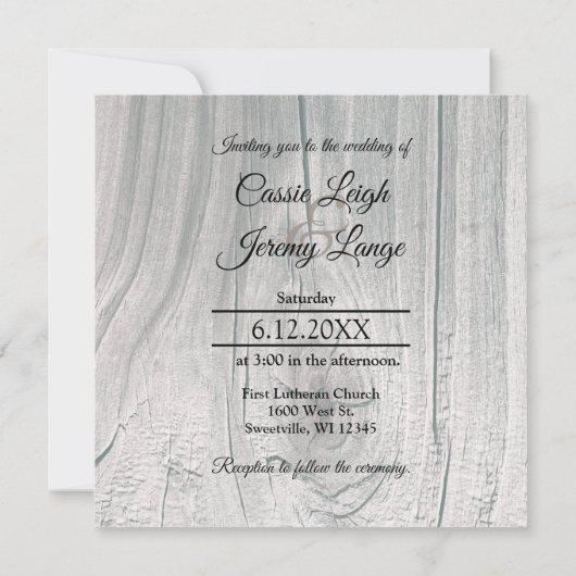 Bouquet on Barnwood Square 招待状 (裏面)