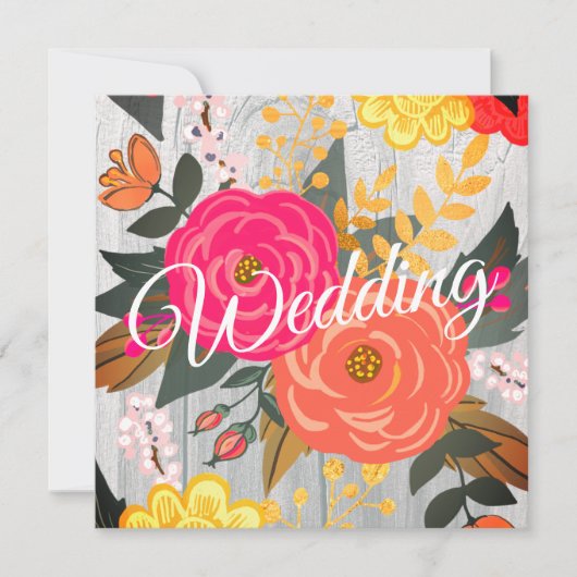 Bouquet on Barnwood Square 招待状 (正面)