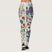 Bouquet on while legings by Laurie レギンス (裏面)