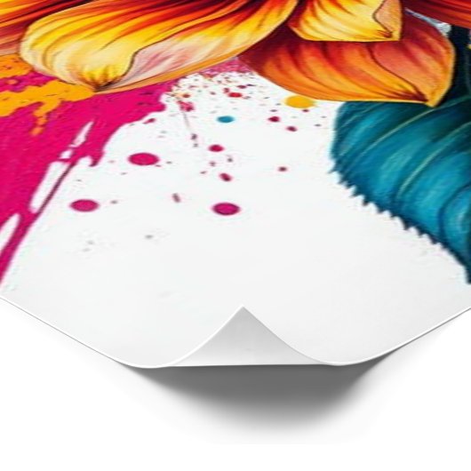 bouquet wall art ポスター (コーナー)