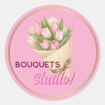 Bouquetsビジネスロゴステッカー
