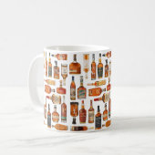 Bourbon Bottle Watercolor Mug コーヒーマグカップ (正面左)
