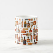 Bourbon Bottle Watercolor Mug コーヒーマグカップ (中央)