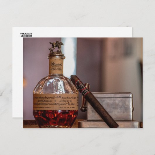 BOURBON & CIGAR Postcard ポストカード (正面/裏面)