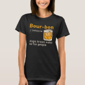 Bourbon Definition Magic Brown Water  Whisky  Men Tシャツ (正面)