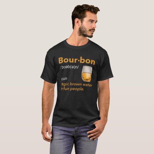 Bourbon Definition Whiskey Drinking Quote  Idea  1 Tシャツ (正面フル)