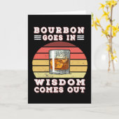 Bourbon goes in wisdom comes out カード (黄色い花)