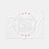 Bourbon Goes In Wisdom Comes Out Monkey Whiskey (o フリースブランケット (正面(横))