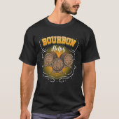 Bourbon Helps I Whisky Alcohol Celebration Party B Tシャツ (正面)