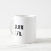 Bourbon lover funny Coffee Mug コーヒーマグカップ (正面左)