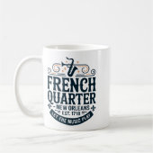 Bourbon Street French Quarter New Orleans Mardi Gr コーヒーマグカップ (左)