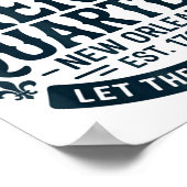 Bourbon Street French Quarter New Orleans Mardi Gr ポスター (角)