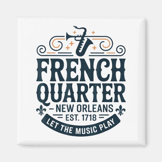Bourbon Street French Quarter New Orleans Mardi Gr マグネット (正面)