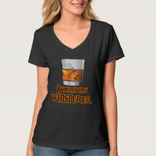 Bourbon Whisperer   Whiskey Themed  Drinking Tシャツ (正面)