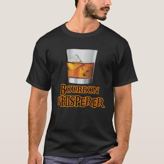 Bourbon Whisperer Whiskey Themed Drinking Tシャツ (正面)