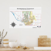 Bourbonnais Township Precinct Map ポスター (キッチン)