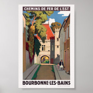Bourbonne-les-Bains Vintageポスター1930 ポスター