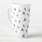 Bourgeons de fleurs roses カフェラテマグ (左アングル)