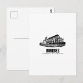 Bourges  Cathedrale SaintEtienne  Affiche Vintage  ポストカード (正面/裏面)