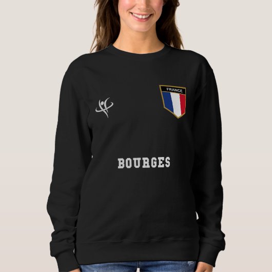 BOURGES France Vintage Sports スウェットシャツ (正面)