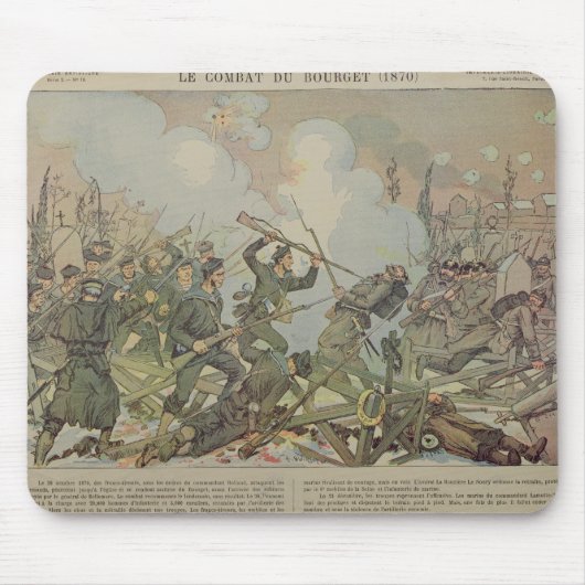 Bourget 1887年の戦い マウスパッド (正面)