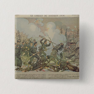 Bourget 1887年の戦い 缶バッジ