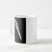 Bourkeのオウム- Neophemaのbourkiiの本屋の広告宣伝 コーヒーマグカップ (正面左)