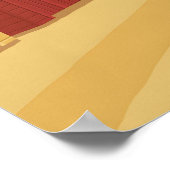 Bournemouth Beach Dorset Seaside Travel Poster ポスター (角)