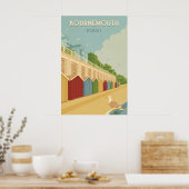 Bournemouth Beach Dorset Seaside Travel Poster ポスター (キッチン)