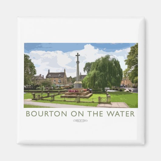 Bourton on the Water Railwayポスター マグネット (正面)