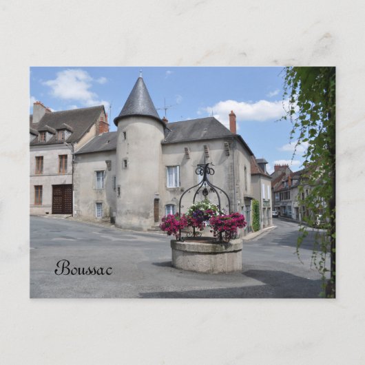 Boussac, Creuse，フランスのはがき ポストカード (正面)