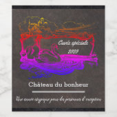 Bouteille de vin personnalisée ワインラベル (シングルラベル)