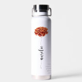 Bouteille d'eau / Gourde Fleur Naissance Œillet  ウォーターボトル (背面)