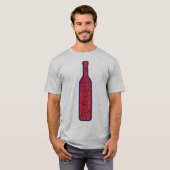 bouteille_vin_alcool_charge_biture_humour1 tシャツ (正面フル)