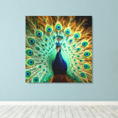 Boutique Art Print – Dimensional Elegance in Bloom キャンバスプリント (インサイチュ (ウッドフロア))